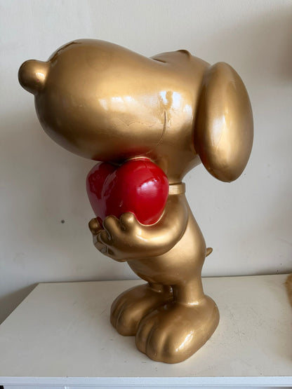 Snoopy met hart (60cm hoog)