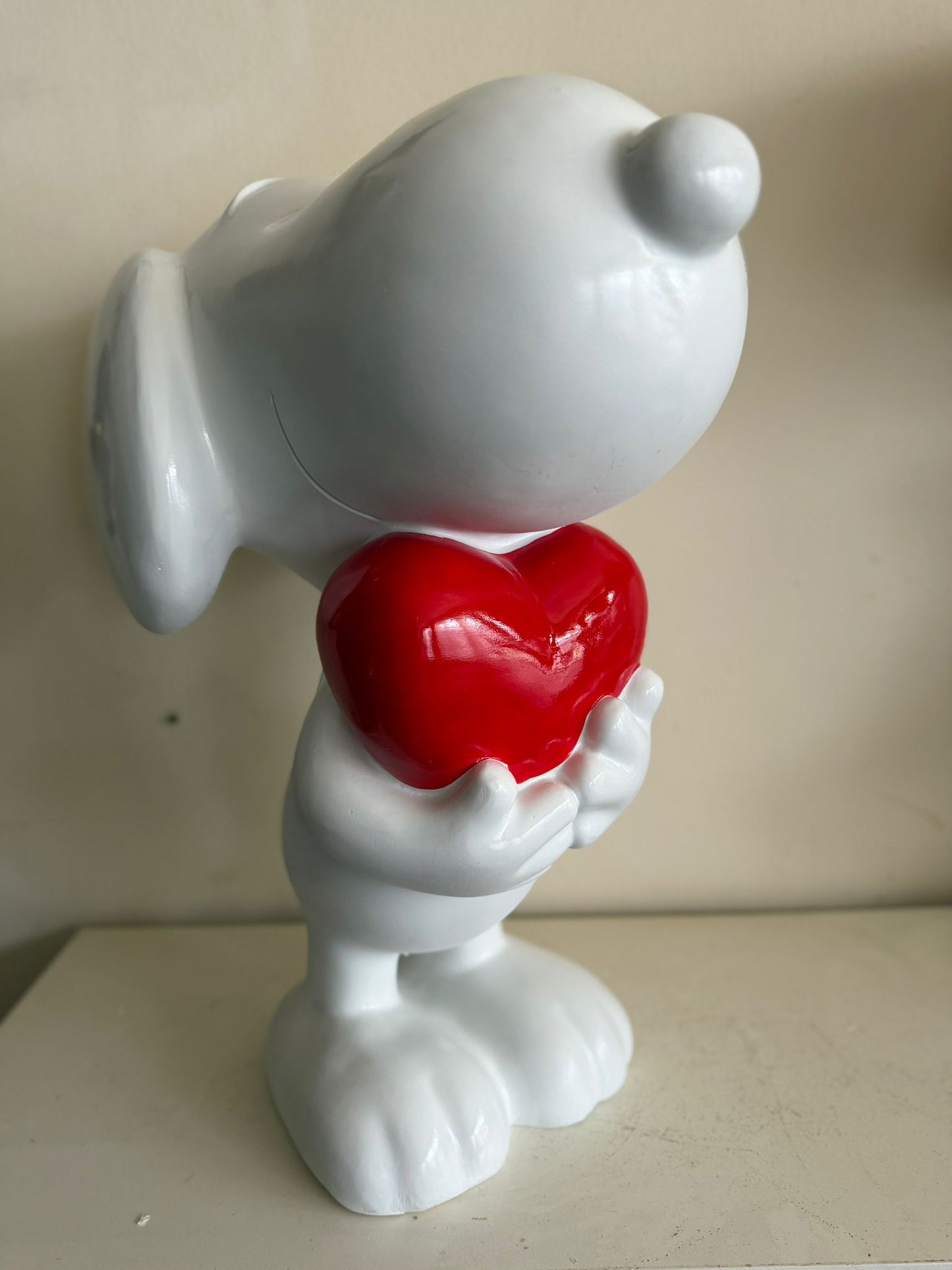 Snoopy met hart (60cm hoog)