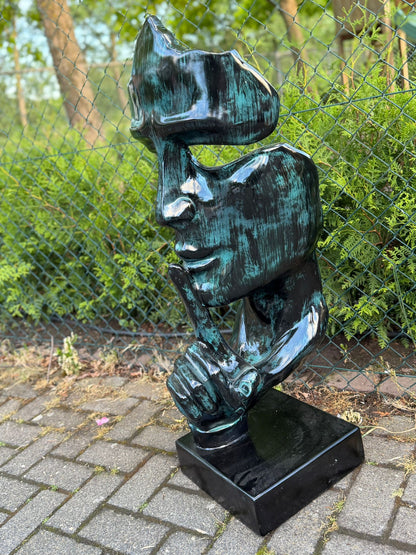 Abstract gezicht Fluisteraar (100cm)