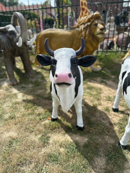 Koe met  hoorns in verschillende modellen (110cm hoog)