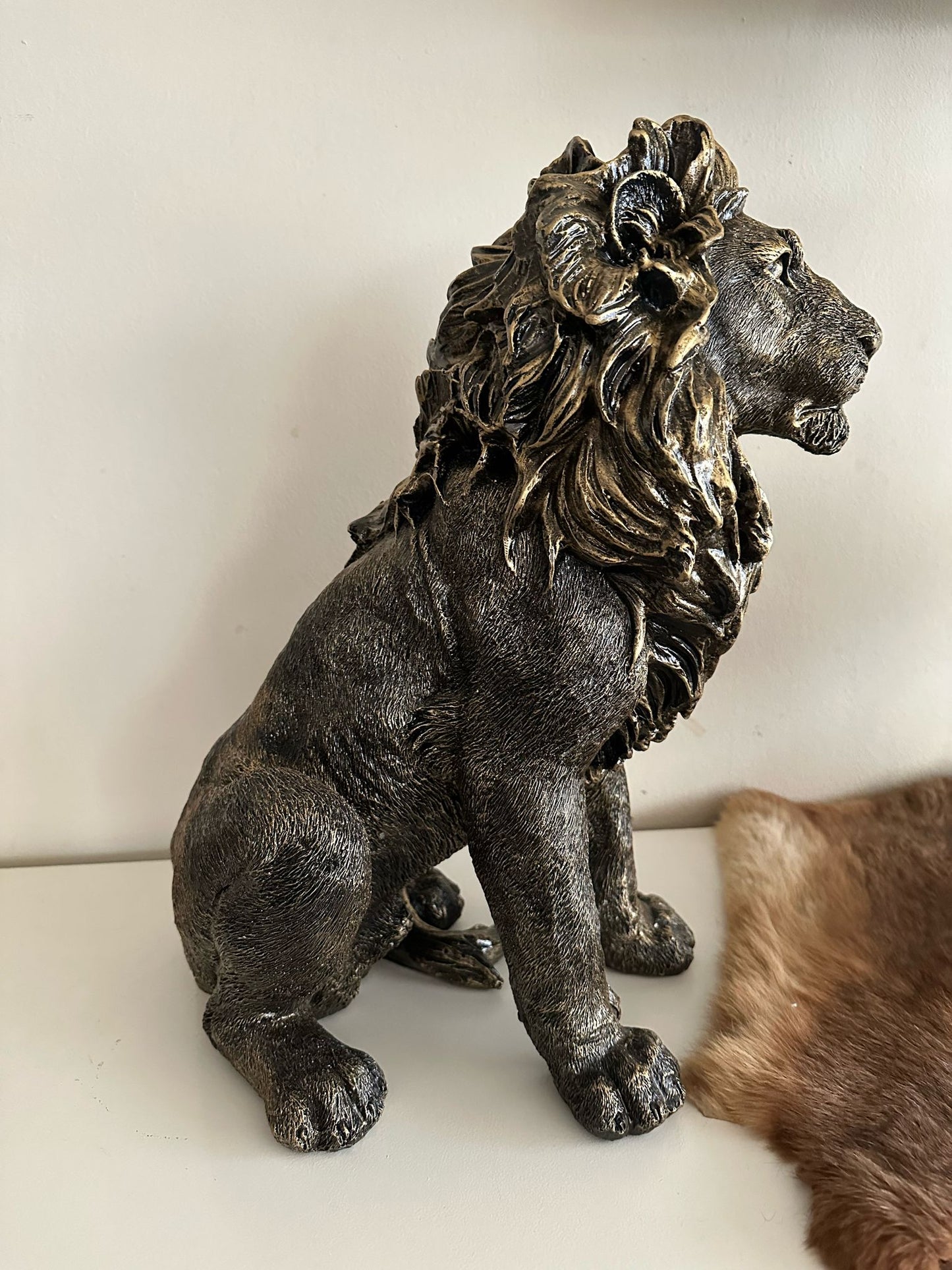 Leeuw - Leeuw zittend - 45cm hoog