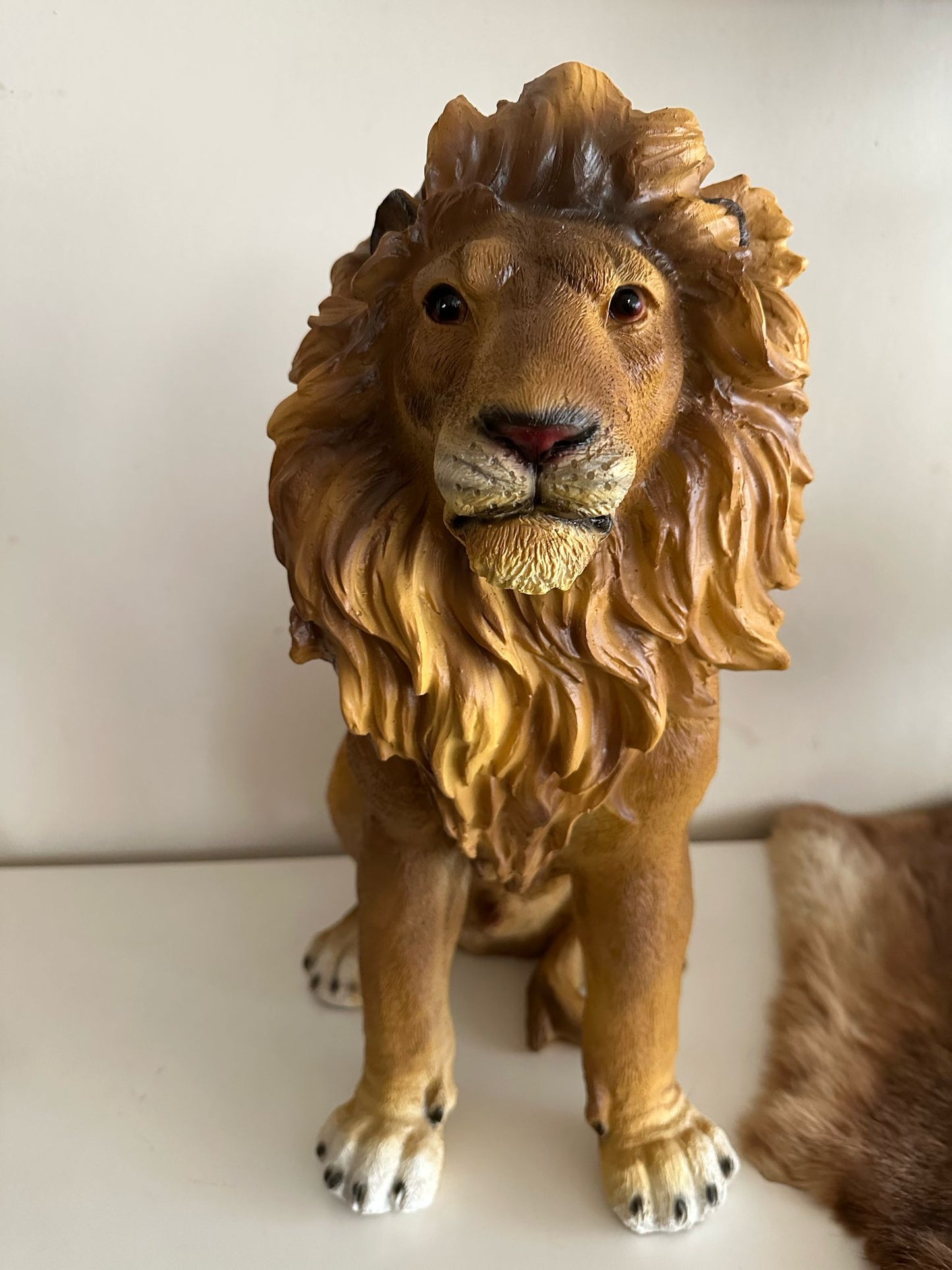 Leeuw - Leeuw zittend - 45cm hoog