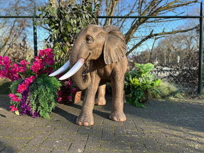 Olifant - Olifant Brons - 160cm lang - Kleur Brons.