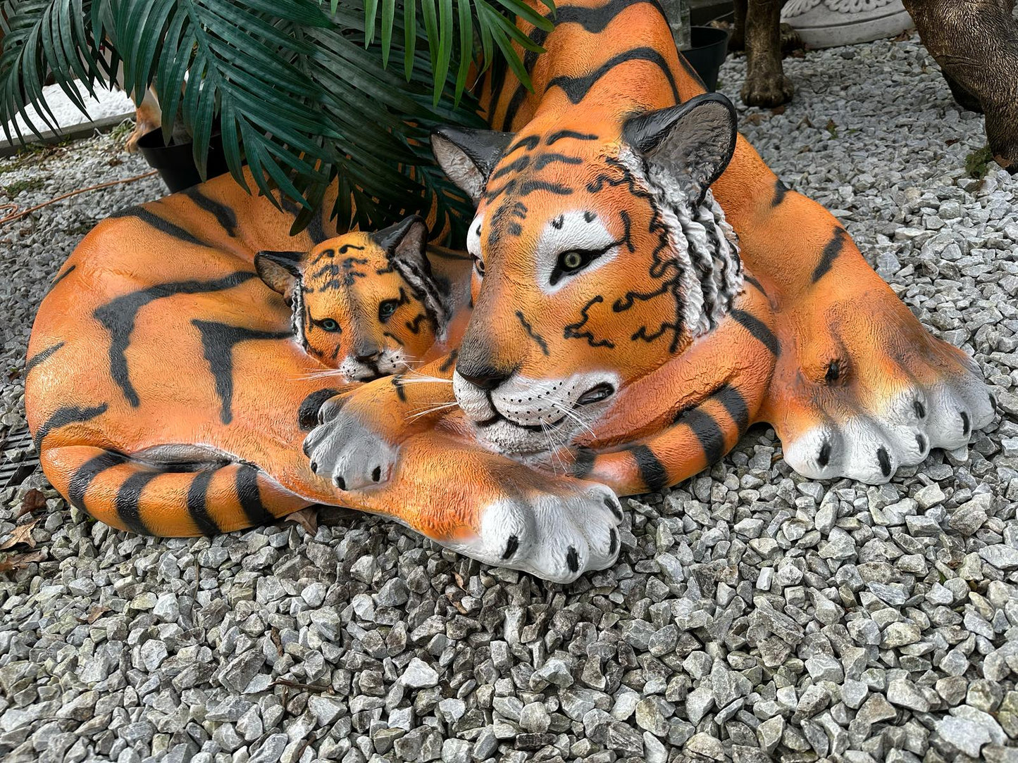 Tijger- Tijger met welp - Liggend - Orginele kleur