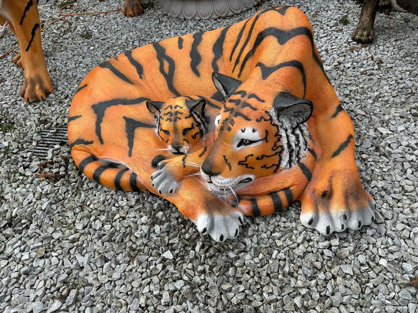 Tijger- Tijger met welp - Liggend - Orginele kleur